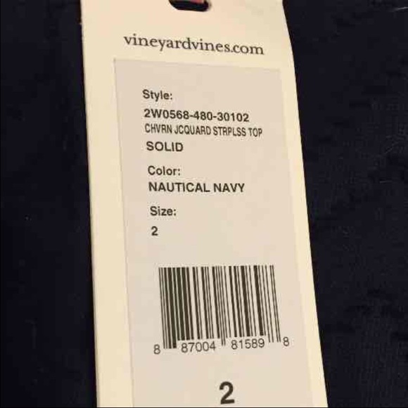 NWT Vineyard Vines strapless top 2💜FINAL DROP - Picture 2 of 3